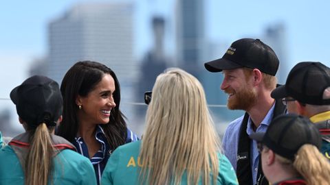 Imagen de archivo de Enrique y Meghan durante un viaje a Australia