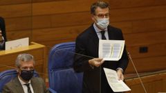 Feijoo, esta ma�ana en el pleno del parlamento