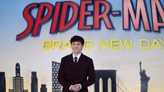 El actor Tom Holland, en la presentaci�n de la pel�cula en Londres