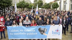 Manifestaci�n en Caldas en defensa de la sanidad p�blica