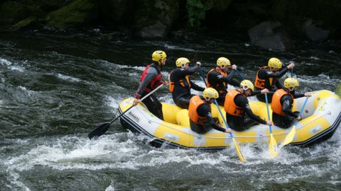 El rafting es una de las experiencias acuticas organizadas en Galipark 