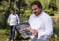 Antonio D�az, retratado onte no seu restaurante de As Fragas. 