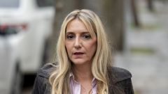 La Ex Miss Asturias, Claudia Montes, a su llegada al Tribunal Supremo, a 8 de abril de 2026, en Madrid