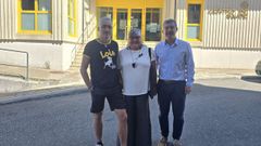 Visita de representantes del BNG al centro de salud de Bande