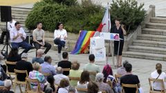 Mitin de precampa�a del BNG, ayer en Monforte.