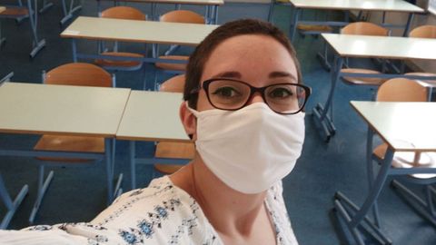 Silvia P�rez, asturiana afincada en Palaiseau, un pueblo a las afueras de Par�s (Francia)