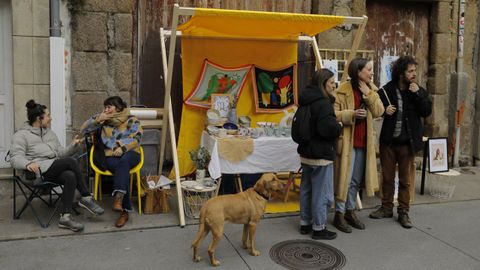 Participantes en una feirarr�a oranizada por la asociaci�n Soho-Orz�n