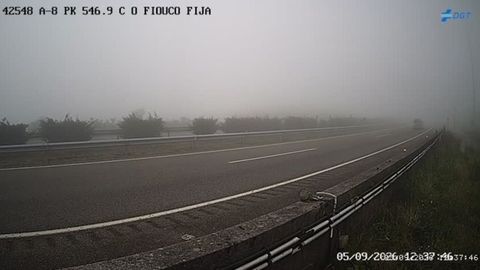 La situaci�n en O Fiouco cuando qued� cortada la A-8