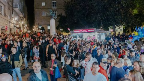 Celebracin masiva de Halloween en Ourense.