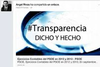 Imagen colgada ayer por �ngel Rivas en las redes sociales. 