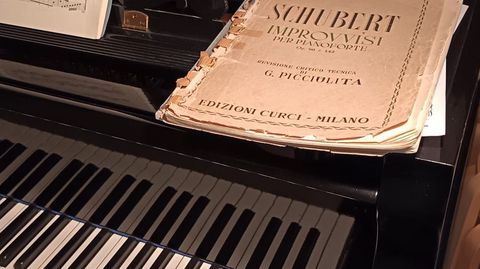 O piano de cola do sal�n mencionado neste artigo