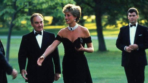 La princesa Diana de Gales, con su famoso �vestido de la venganza�