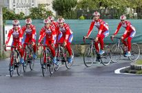 Los cilcistas partieron ayer por la maana de Lourido para testar el trazado de la ltima etapa. 