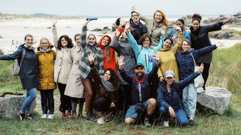 Javier Boquete con un grupo de mujeres emprendedoras en la actividad The Break Fellowship.