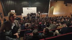 El auditorio de Chantada se llen� en el acto de conmemoraci�n del d�cimo aniversario de la llegada de Hotusa a esta localidad