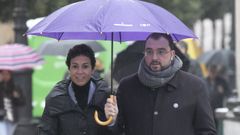 El presidente del Principado de Asturias, Adri�n Barb�n, y la secretaria de Estado de Transportes, Movilidad y Agenda Urbana, Isabel Pardo de Vera