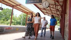 Visita de la candidata del BNG a Valdeorras.