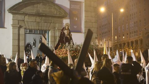 Procesi�n del Cristo del Perd�n y de Mar�a Sant�sima de los Desamparados en el Mi�rcoles Santo de Ferrol.