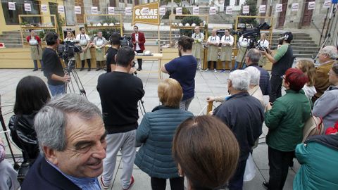 Numeroso p�blico asisti� � gravaci�n da competici�n, que se fixo ao aire libre en pleno centro de Monforte