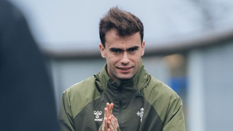 �lvaro N��ez, en la Cidade Deportiva Afouteza en su primera semana como jugador del Celta.