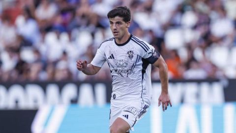 Riki Rodr&iacute;guez, durante un partido con el Albacete.