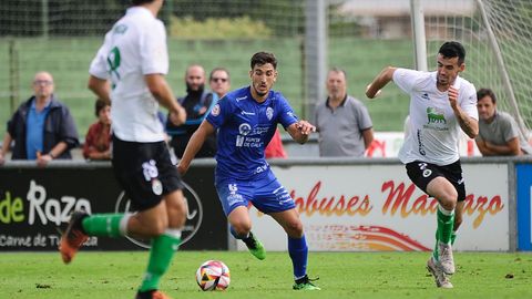 Facu Ballardo en un partido en su etapa en Ourense