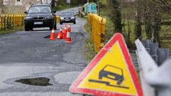 Peligro de derrumbe en el puente entre Begonte y Outeiro de Rei