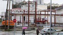 La construcci�n baj� el paro en un 2 %; en la foto, de archivo, una obra en A G�ndara