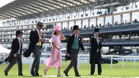 Asistentes a las carreras de Ascot