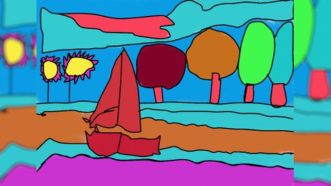 Lo llamativo son los colores de esta vegetaci�n: verde, negro, granate y rojo encendido.