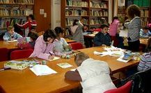 Foto de archivo de la biblioteca municipal de Noia