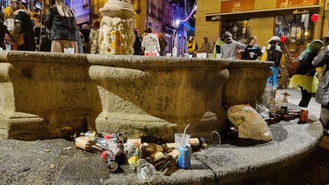Casco hist�rico de Ourense durante el carnaval