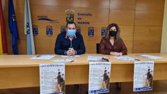 El edil de Deportes, Jos� Oreana, y la alcaldesa, Mari�n Ferreiro, en la presentaci�n del programa