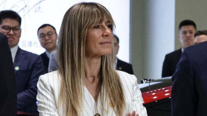 Bego�a G�mez, durante el viaje oficial del presidente a China�el pasado mes de abril
