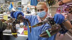 Pescados y mariscos para�Nochebuena