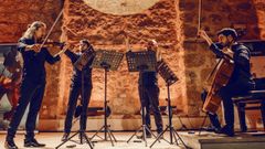 El Cuarteto Seikilos, en una actuaci�n reciente.
