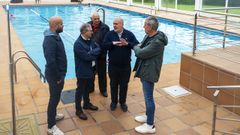 El presidente Luis Menor, durante la visita a Avi�n.