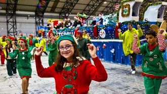 Imagen de una de las carrozas de la Cabalgata de Reyes del ao pasado, que se celebr en el Ifevi