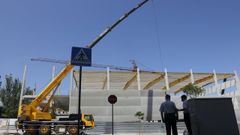 Obras del polideportivo del Castrill�n