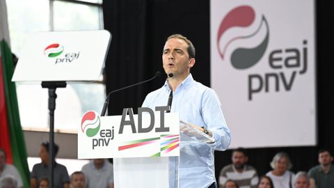 Imagen de archivo de I&ntilde;igo Ansola en un acto del PNV en Durango.