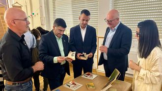 O delegado do Goberno en Galicia, Pedro Blanco, participou no acto acompa�ado de parte do equipo directivo do centro.