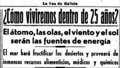 Lo que la ciencia promet�a seg�n La Voz del 24 de marzo de 1955