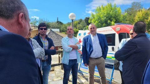 Ovidio Zapico durante su visita a San Martn de Oscos durante la celebracin de los actos conmemorativos del Da de Asturias