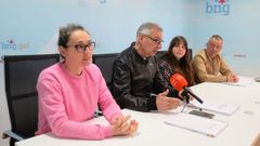 Rueda de prensa de los concejales del BNG sobre el proyecto presupuestario del gobierno de Jácome.