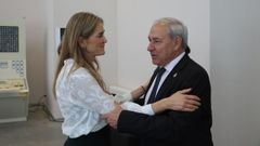 La ministra para la Transicin Ecolgica y Reto Demogrfico, Sara Aagesen, con el presidente de la Diputacin en el acto de Ponferrada