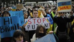 Manifestaciones multitudinarias en A Coru�a y Oleiros