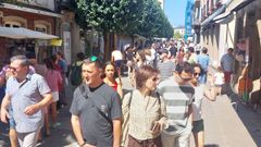 V�a de las Cuatro Calles, una de las zonas comerciales de Ribadeo