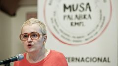 M�nica Alonso, artista lucense que ler� a ofrenda a Rosal�a de Castro