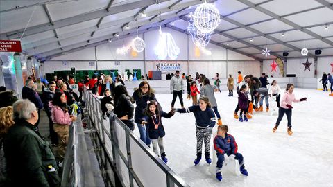 Imagen de archivo de la pista de hielo de Samil, uno de los eventos clsicos de la Navidad de Vigo 