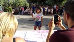 Cerca de 50 ni�os participaron en las pruebas para desfilar para el CCA de O Barco